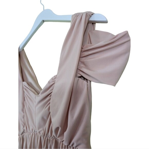 ASOS dress Drape Cold Shoulder Maxi wedding‎ bridesmaid 4 - Picture 5 of 6